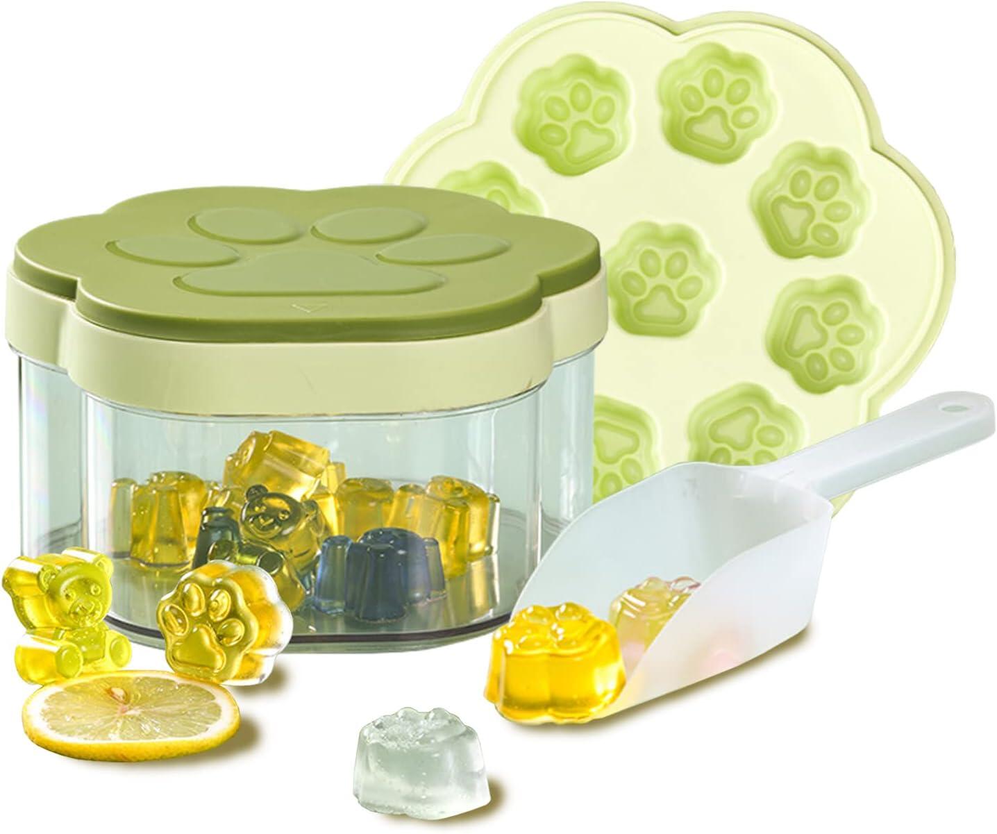 製氷皿 製氷器 氷入れる容器 製氷ケースア 2つの層 シリコン製氷機 イスキューブ 氷トレー ふた付き ソ..