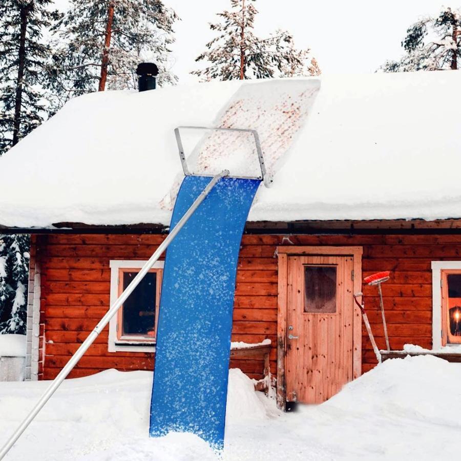 Rakuten - 屋根の雪下ろし道具 スノーレーキ 屋根スノーダンプ 屋根雪かき 屋根 バージョン 除雪道具 1.6m-6.1m パイプ伸縮ロック式 雪かき 長さ調整可能 軽量なアルミ製 5