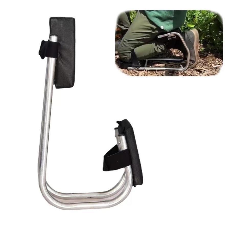 園芸用膝座椅子 ガーデニング用ニーシート シート付き片足ニーリングブレース、ニーシートニーリングニ..