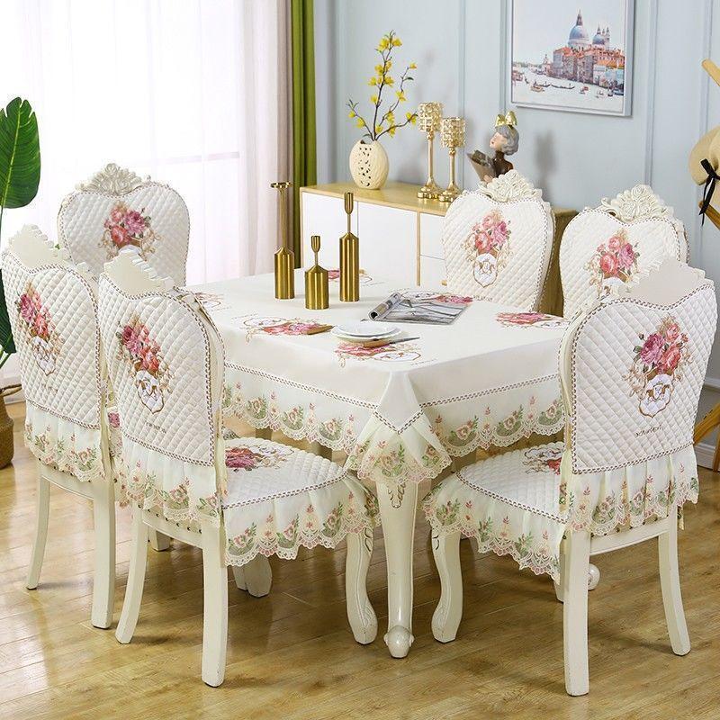 送料無料 椅子カバー チェアカバー セット ダイニング 背もたれ レース かわいい おしゃれ 薔薇雑貨 北欧 4枚セット 母の日ギフト