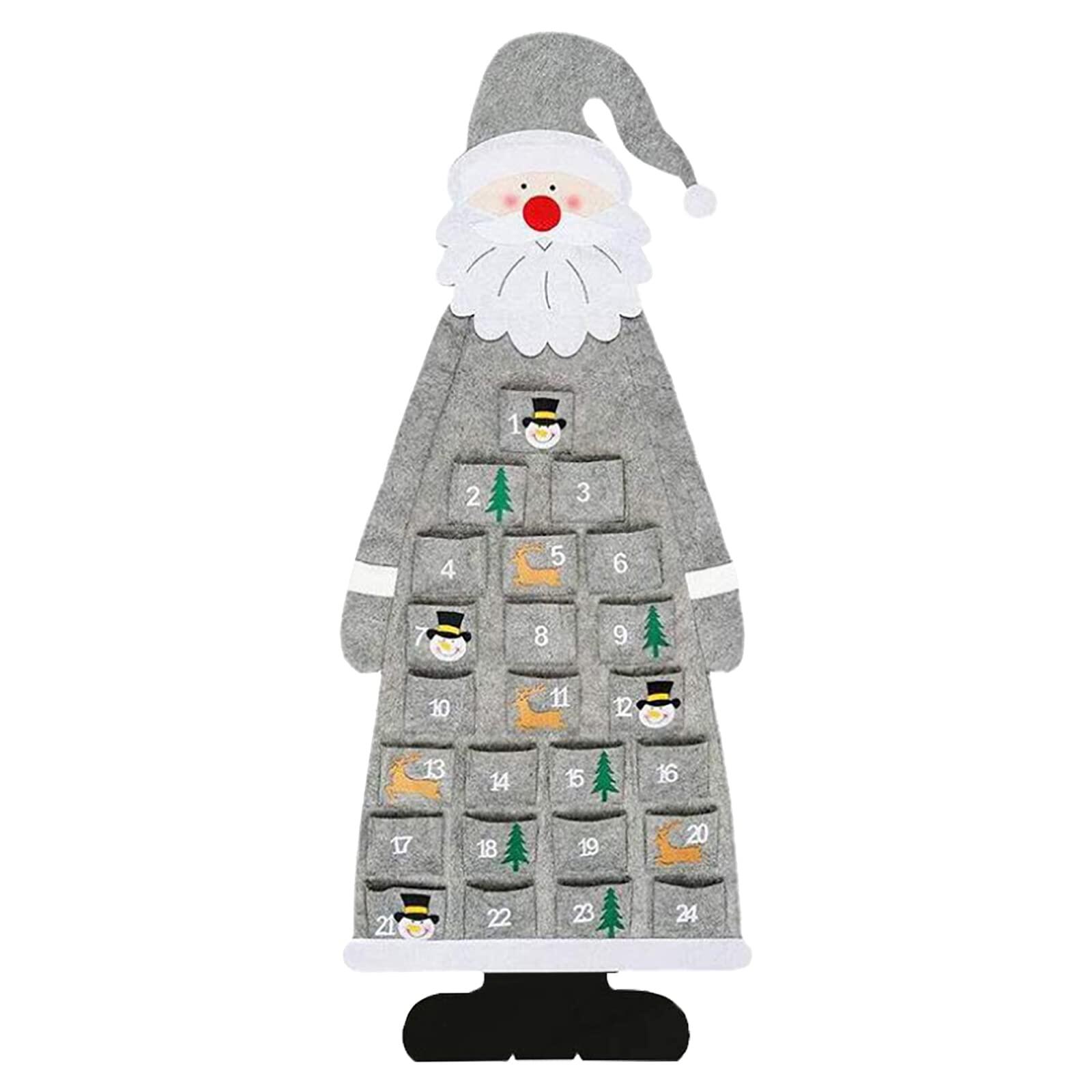 Rakuten - クリスマス アドベントカレンダー 24日間 壁掛け クリスマス 飾りクリスマスツリー タペストリー 飾り付け お菓子入れ バッグ あどべんとカレンダー カウントダウン christmas decoration 玄関 ドア デコレーション