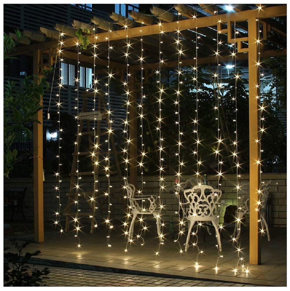 LED ソーラー イルミネーション ライト 屋外 防水 クリスマス 飾り ライト ソーラー カーテンライト 3M*2M led 電飾 タイマー機能 リモコン制御 記憶機能 13モード 点滅 電飾 ツララ 窓 ベランダ 結婚式 新年会 誕生日 パーティー 学園祭 庭 広場 省エネー ストリングライト