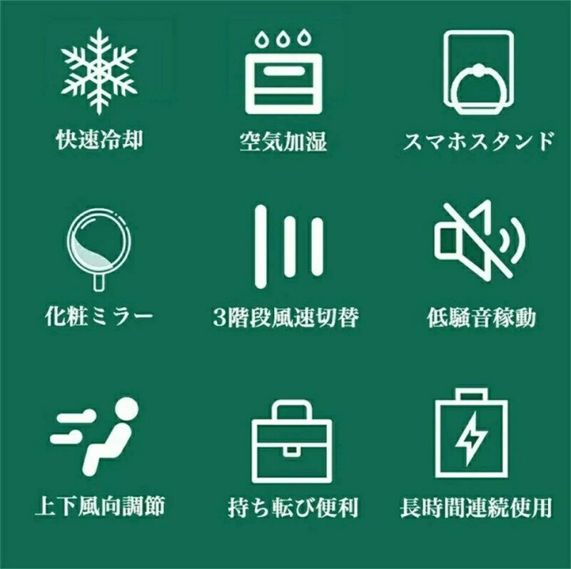 「送風/加湿/冷却」冷風機 冷風扇 卓上 冷風扇風機 スマホスタンド ポータブルエア...