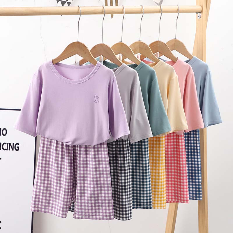 乐天商城 - 親子ペア パジャマ ルームウェア Tシャツ ショートパンツ 長袖 無地 親子ペアルック 冬 子供服 上下セット 半袖 七分袖 セットアップ ベビー服 部屋着 赤ちゃん 可愛い プレゼント 幼稚園 小学生 春 100-180cm 大きいサイズ レディース