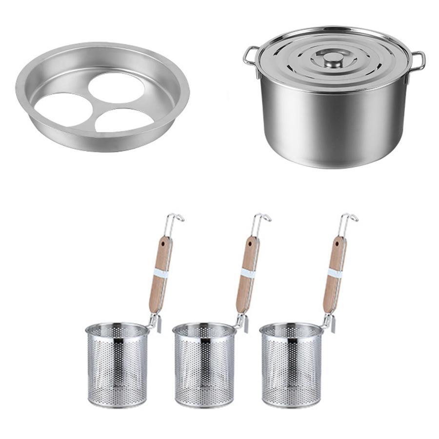 パスタ鍋 鍋 麺茹で そうめん 器 茹麺鍋セット ステンレス カレー鍋 おでんのです鍋 煮込み料理 深型 ステンレス製 水切り そばゆで釜