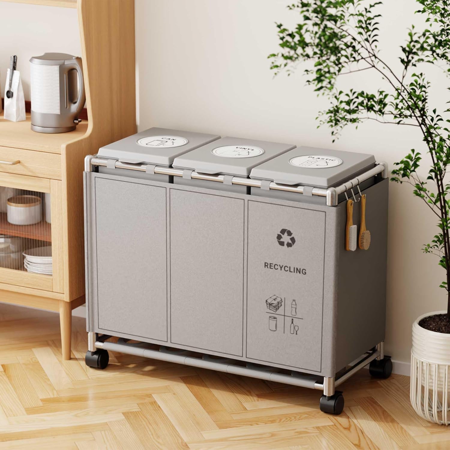 ゴミ袋ホルダー ゴミ箱 3分別×30L 90L