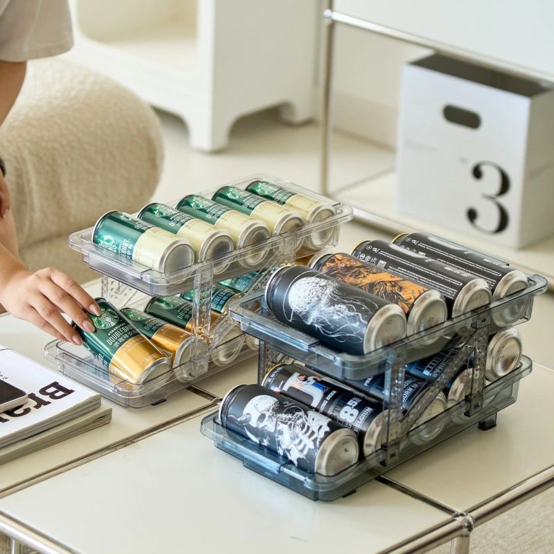 Rakuten - 【新登場＆伸縮式】缶ストッカー 缶ビールホルダー 缶収納ラック