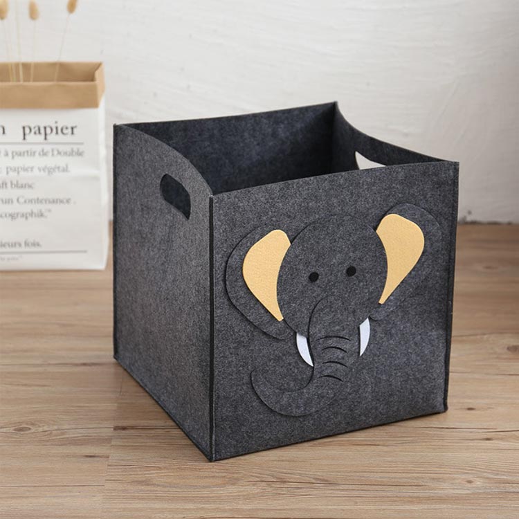 Other - BOX 収納ボックス 布 フェルトボックス 四角 バス 小物入れ 厚手