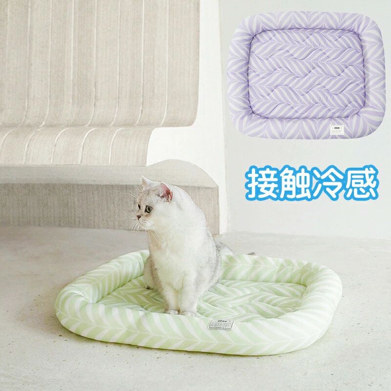Bed Cuddler - 猫 ベッド 犬 ベッド クールクッション ペットベッド ひんやり クッション 夏用 接触冷感 マット 小型犬 猫用 洗える 柔らかい 通気性 通年
