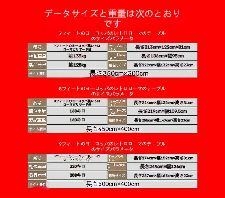 業務用 競技用 3in1 ビリヤード台国際規格...の紹介画像3