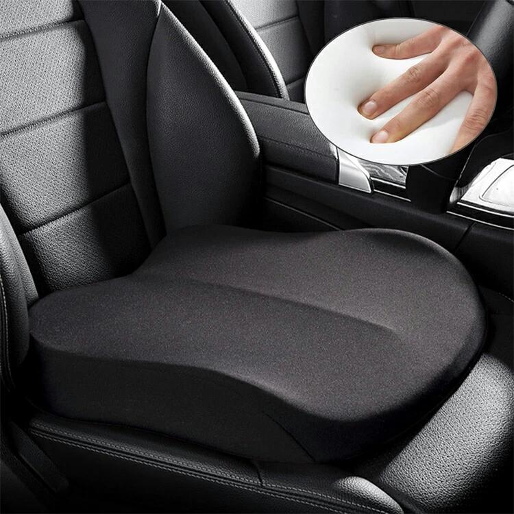 Rakuten - ウェッジクッションカーシートブースター 運転席用 洗える 大人用 カーブースターシート 滑り止め バックレスブースターカーシート ポータブルカーシート 高さ10cm カーシート