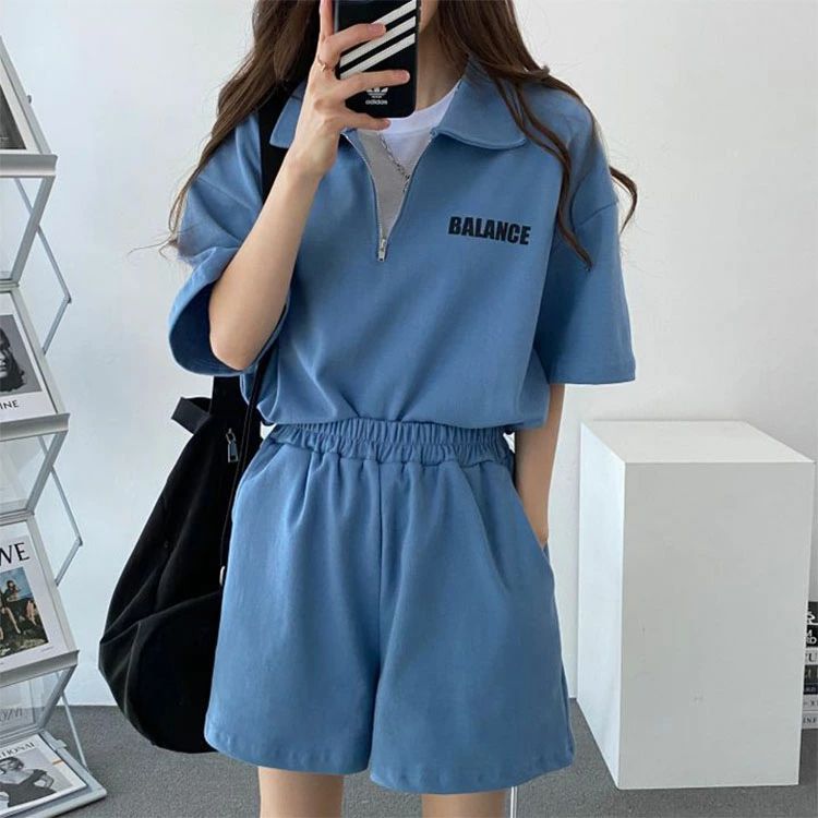 ゆったり セットアップ 短パン 上下セット 肌に優しい Tシャツ 敏感肌 パンツ レデ...