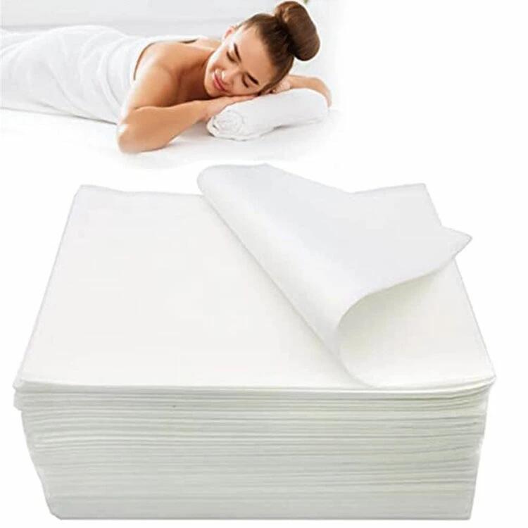 Rakuten - ペーパーシーツ 防水 穴開け ホワイト 80*190cm 200枚分 使い捨てシーツ 防水シーツ ベッドシーツ 不織布 介護用 エステ用 サロン用 ディスポ ロール シーツ シート エステ用品