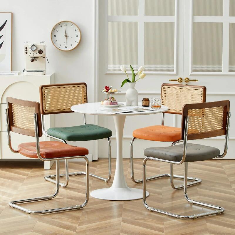 ダイニングチェア ラタンチェア 椅子 チェア 籐編み イス ラタン いす デスクチェア カフェチェア 食卓チェア オフィスチェアリビングチェア 韓国 インテリア 北欧 合成革 リプロダクト ナチュラル 黒 ブラック 在宅ワーク 業務用