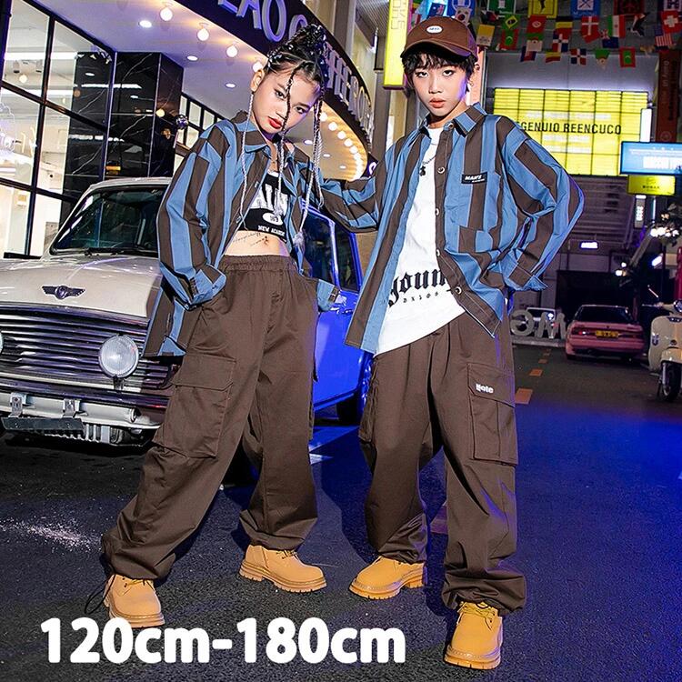 Rakuten - 2点セットアップキッズダンス衣装 セットアップ 長袖 ジャケット パンツ ヒップホップ ロックダンス hiphop kpop 韓国 ストリート 子供 女の子 男の子