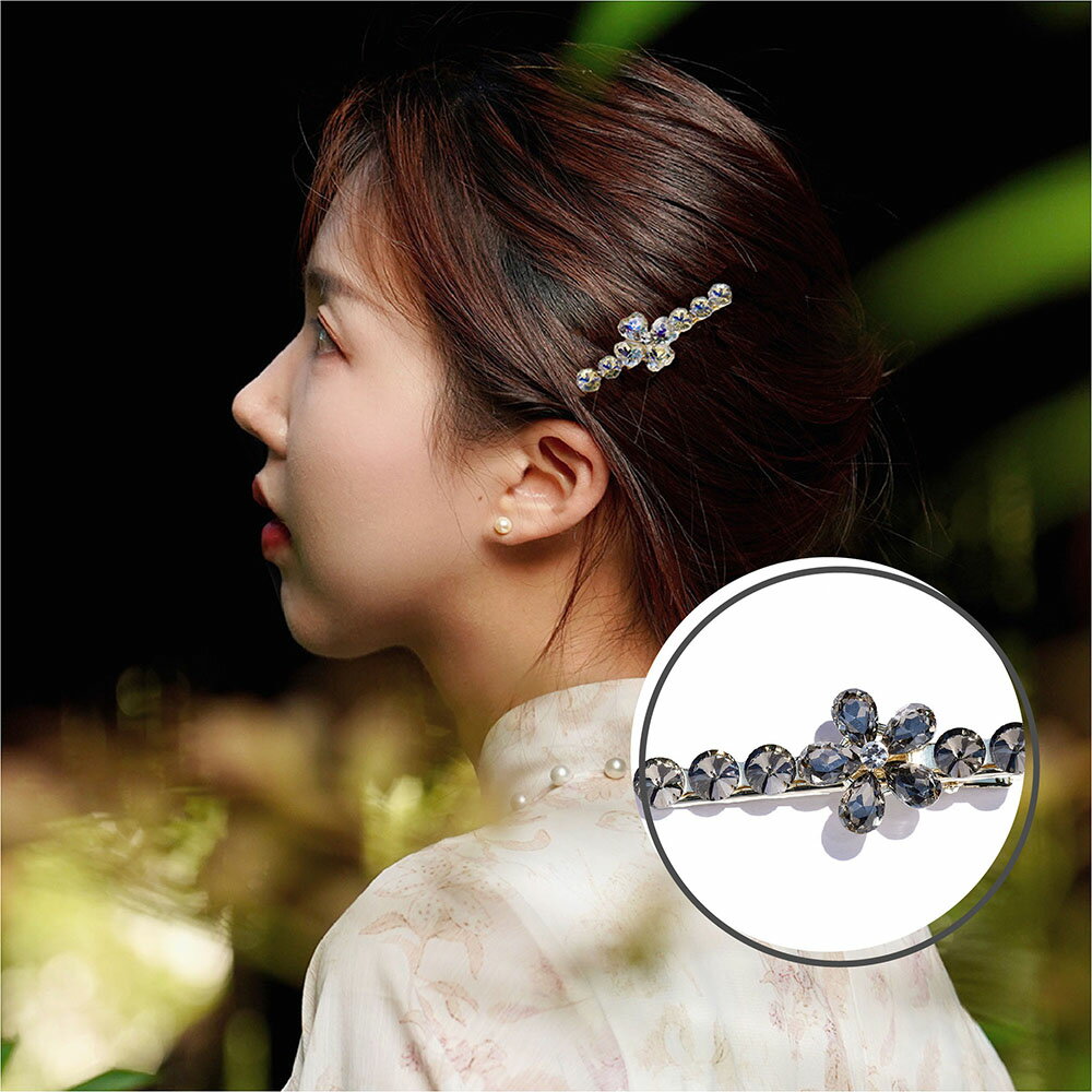 Rakuten - ヘアクリップ ヘアピン おしゃれ 女の子 髪飾り ガールズ 髪留め 一字型ピン ダッククリッ プ 入学式 卒業式 ヘアピン 女性 シンプル 大人 エレガント アクセサリー 高級感 jtl009013