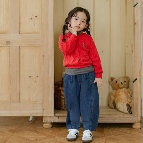 再入荷！ソフトなデニム生地＆サルエル ライン DENIM 前切り替えPOINTウォッシュワ...