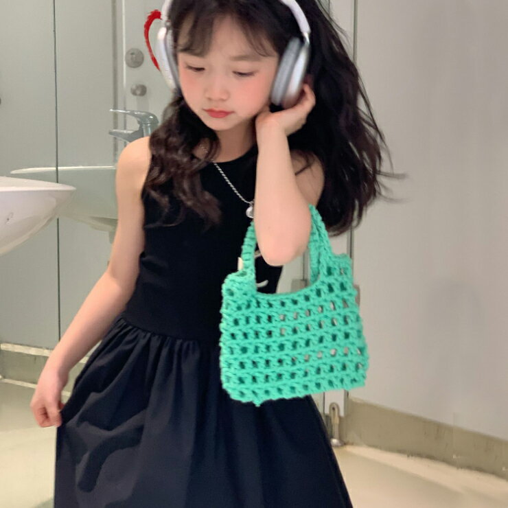 SIMPLEお洒落ドッキングワンピース可愛いカットソー切り替えワンピ 夏コーデにぴったりキャミワンピ 布帛生地 ロングワンピ コットン マキシワンピース キャミソールワンピース ナチュラルロングワンピース レイヤードワンピース 女の子ワンピース 23fw09 robeo0083 3