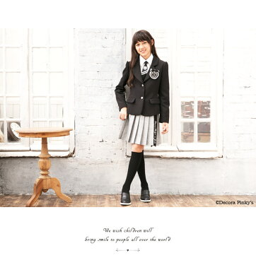 卒業式 スーツ 女の子 子供 小学生 卒服 5点セット 子供服 150 160 165 卒業式服 小学校卒業式スーツ ジュニアスーツ フォーマルスーツ グレンチェック 冠婚葬祭 結婚式 発表会 式典 フォーマル 葬式 DECORA PINKY'S デコラピンキーズ サイズ交換無料
