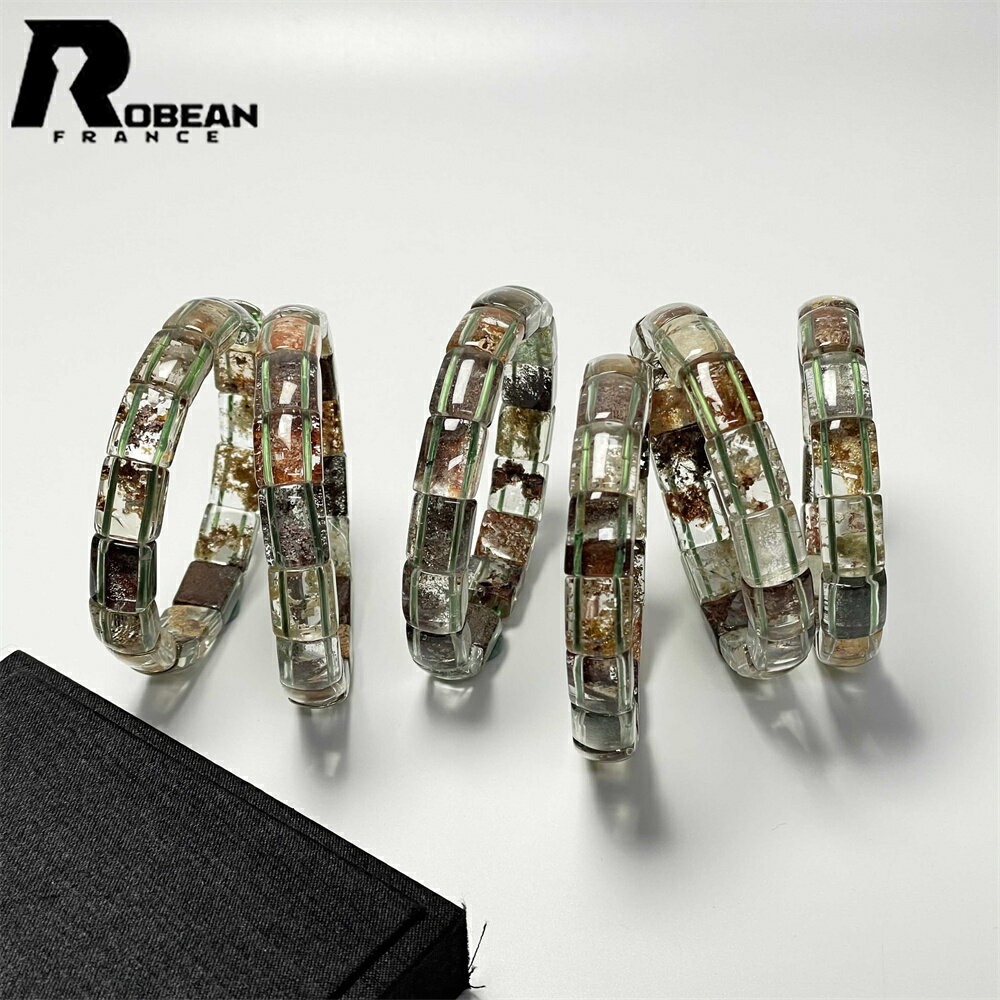 絶賛 EU製 ★ROBEAN・多彩なガーデンクォーツ★バングル パワーストーン アクセサリー ブレスレット 庭園水晶 幸運 浄化 天然石 夢色 お守り 綺麗上品 エネルギー 高級 男女兼用 メンズ レディース プレゼント ギフト