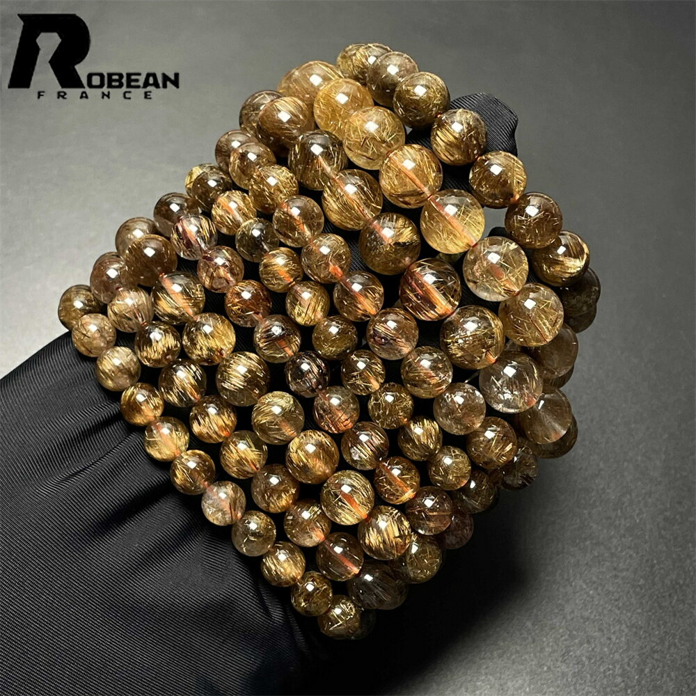 夢色 EU製 ★ROBEAN・極!極満針ルチルクォーツ★猫目 ブレスレット パワーストーン 天然石 アクセサリー タイチンルチル 原石 貴重 高級 上品 綺麗 ...