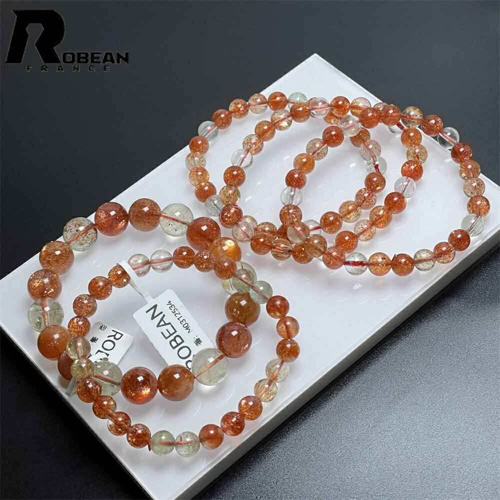 上級 EU製 ★ROBEAN・ アルーシャサンストーン★パワーストーン ブレスレット 太陽石 数珠 お守り プレゼント ギフト 誕生日 レディース メンズ 男女...