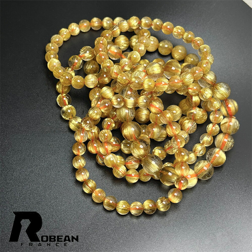 高級 EU製 ★ROBEAN・極!極満針ルチルクォーツ★ブレスレット パワーストーン 天然石 金運 お守り アクセサリー 天然石 原石 貴重 高級 上品 綺麗 ...