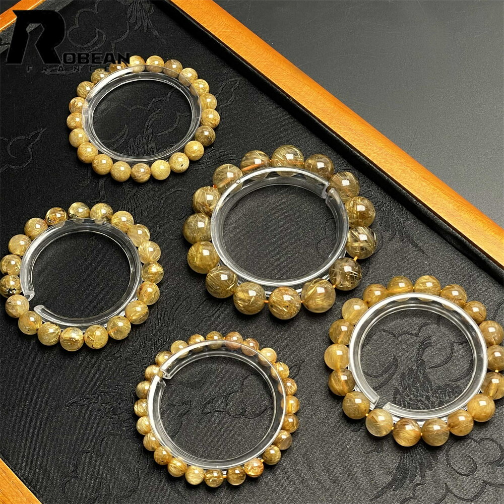 逸品 EU製 ★ROBEAN・極!極満針ルチルクォーツ★ブレスレット パワーストーン 天然石 綺麗 金運 お守り アクセサリー 幸運 開運 浄化 原石 貴重 高...