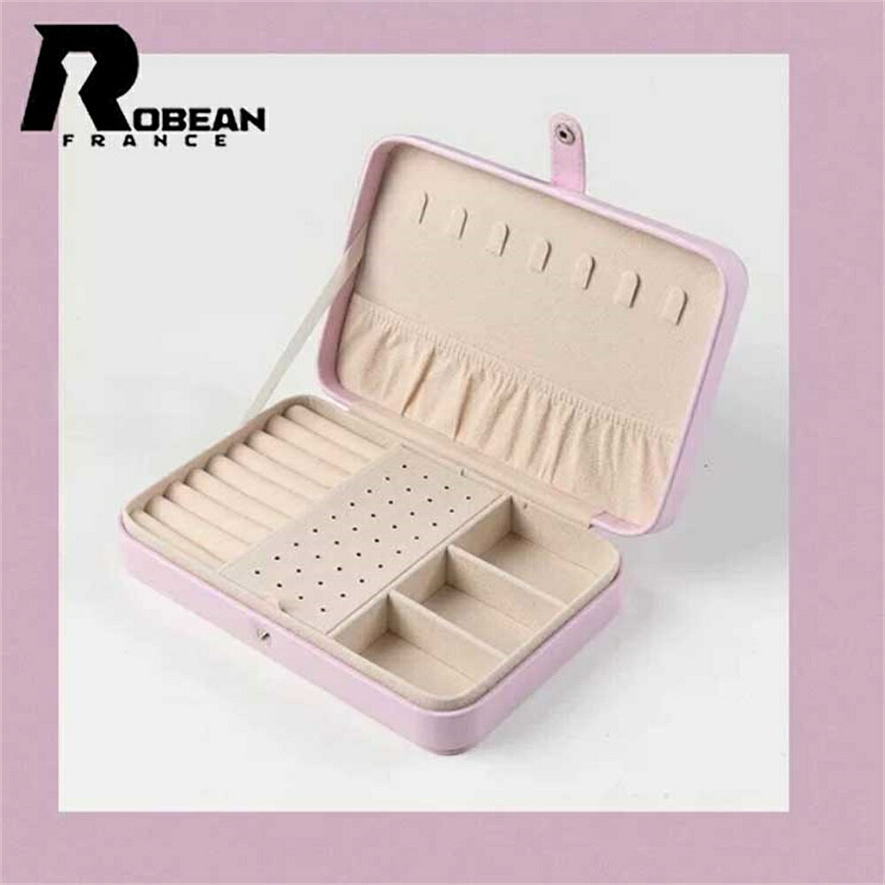 Rakuten - ROBEAN★PU素材 ジュエリーボックス アクセサリーケース 大容量 収納力 指輪 ネックレス イヤリング ピアス ブレスレット 小物 収納 保管 整理 整頓 レディース 女性用 自宅用 旅行用 日常使い 卓上用 インテリア シンプル デザイン ケース 箱 4color