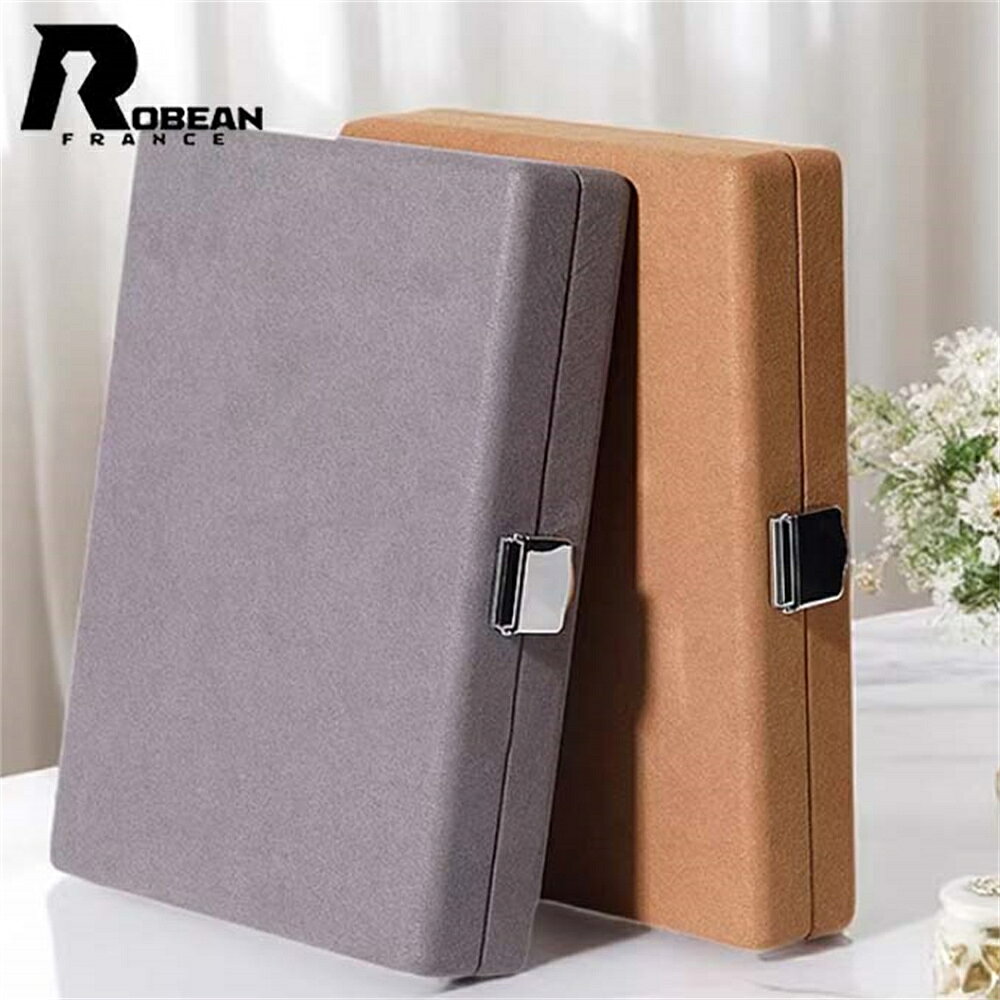 Rakuten - 【高級ジュエリーボックス】★ROBEAN★ラグジュアリー大容量 多機能 宝石・カラーストーン・ダイヤモンド用収納ケース 展示用コレクションボックス 上品デザイン アクセサリー整理 小物保管 携帯便利 贈り物 ギフト最適 レディース メンズ兼用