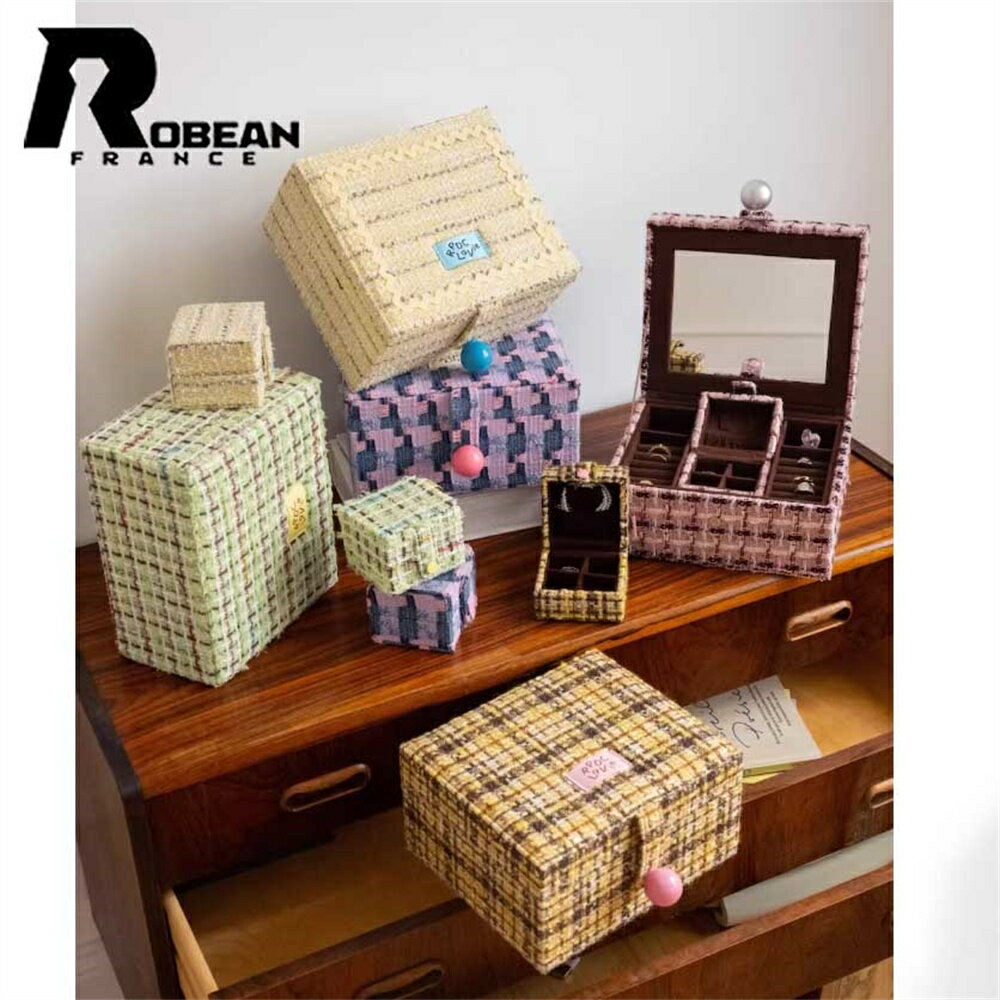 Rakuten - 【三段ケーキデザイン 】★ROBEAN★ 三段ケーキデザイン 子母収納タイプ レディース用 アクセサリー収納ケース ピアス イヤリング リング ネックレス 小物整理 三層式 コンパクト 高級感 おしゃれ プレゼント ギフト 誕生日 記念日