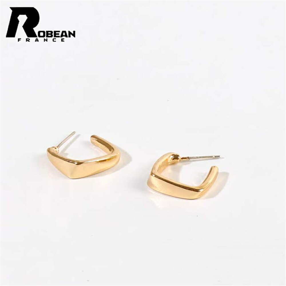 玫瑰榴石 - 【ピアス】★ROBEAN★ 小ぶりデザインピアス｜つけっぱなしOK・寝ても痛くなりにくい｜シンプル 上品 きれいめ 韓国風 ins風 人気｜銀針 低アレルギー対応 肌にやさしい｜通勤 通学 デイリー使い 重ね付け 可愛い レディースアクセサリー