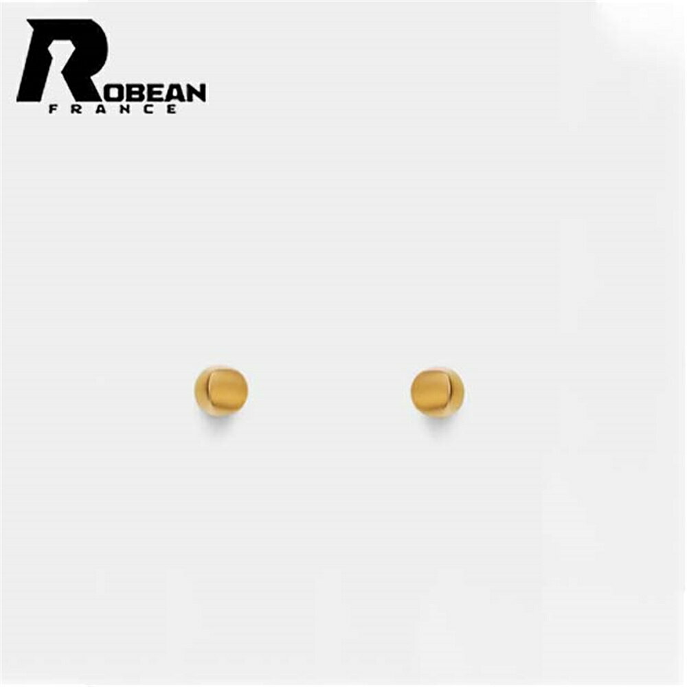 Rakuten - 【ピアス】★ROBEAN★ マット仕上げ ミニピアス レディース 小ぶり 小粒 シンプル 上品 きれいめ 韓国風 ins風 人気｜磨りガラス風デザイン 大人可愛い 高見え｜低アレルギー対応 肌にやさしい｜通勤 通学 デイリー つけっぱなしOK 重ね付け おしゃれアクセサリー