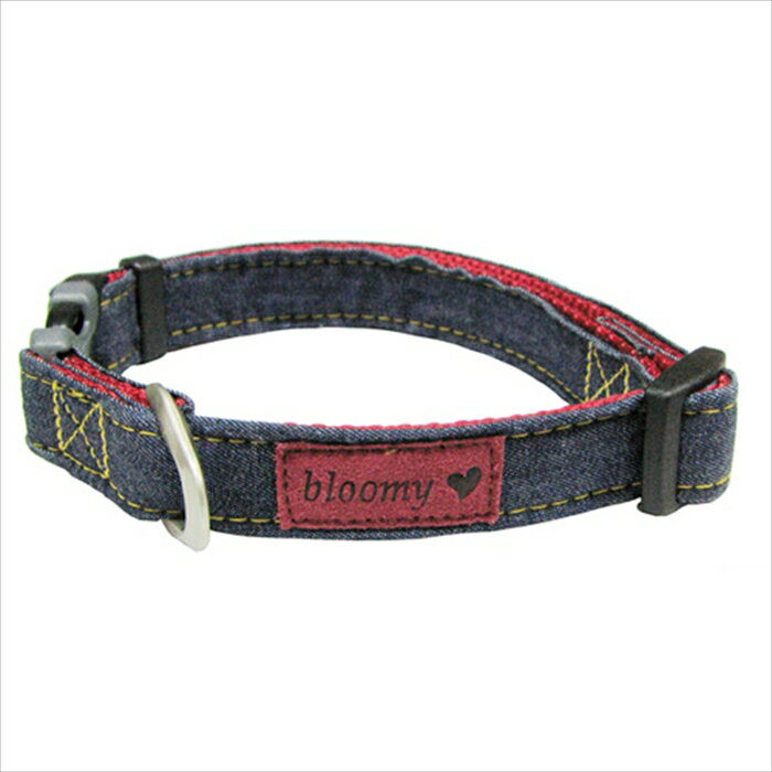 ブルーミー デニムカラー M ブルー （犬用首輪） 【メール便可】