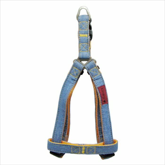 【最大2000円OFFクーポン配布中】 ブルーミー デニムハーネス Mサイズ ライトブルー （犬用ハーネス） ..