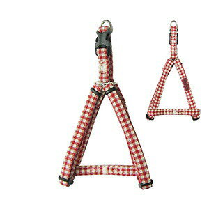 樂天商城 - 【最大10％OFFクーポン配布中】 ブルーミー　ギンガムハーネス　XS　レッド(犬用ハーネス） 【メール便可】