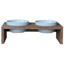 REPLUS(リプラス) Meshidai メシダイ ゴハン ダブル S2 チーク Meshidai Gohan Double S2 Teak 犬用フードボウル【ご注文後のキャンセル・返品・交換不可】【代金引換不可・コンビニ後払い不可】