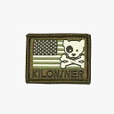 KILONINER キロナイナー ミニ フリーダムクロスボーン ドッグ&ロゴ パッチ タン(犬用) 【メール便可】
