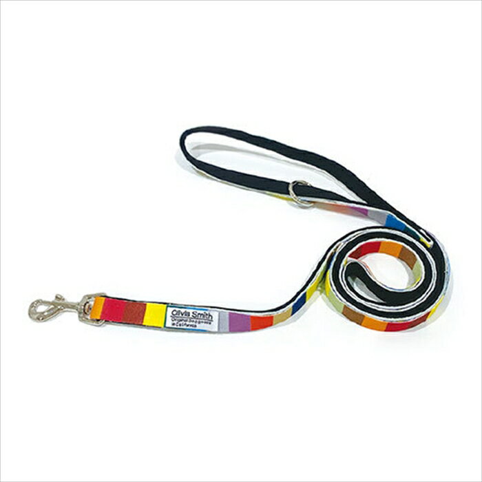 樂天商城 - オリビアスミスドッグリード マルチボーダー SSサイズ （犬用リード） 【メール便可】