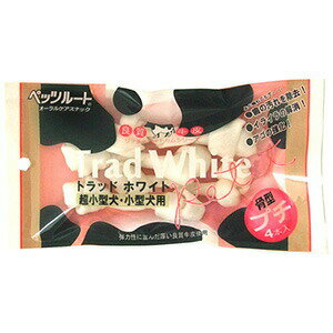 樂天商城 - ペッツルート トラッドホワイトガム 骨型 プチ 4本入 （犬用おやつ）