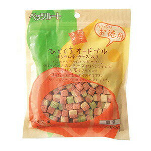 樂天商城 - 【最大10％OFFクーポン配布中】 ペッツルート 素材メモ ひとくちオードブル ほうれん草・チーズ入り お徳用 200g （犬用おやつ）