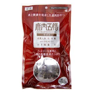 樂天商城 - 【最大10％OFFクーポン配布中】 オリエント商会 鹿肉五膳 ライト 200g（50g×4袋） （犬用おやつ）