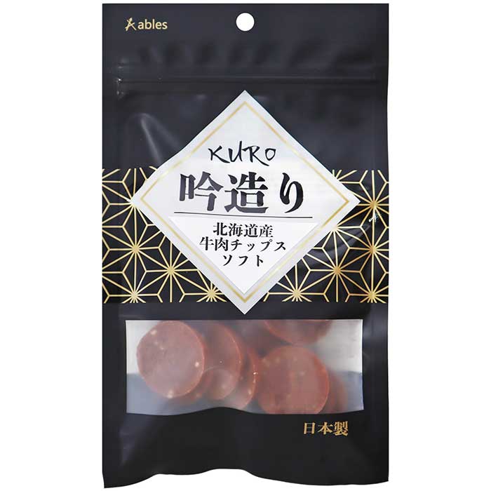 薄片 - 【最大10％OFFクーポン配布中】 国泰ジャパン KURO 吟造り 北海道産牛肉チップスソフト 60g （犬用おやつ）