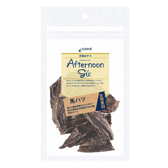 【最大10％OFFクーポン配布中】 アフタヌーングー 馬ハツ 40g （犬用おやつ）