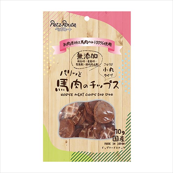樂天商城 - 【最大10％OFFクーポン配布中】 ペッツルート パリッと馬肉のチップス 70g （犬用おやつ）
