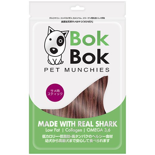 樂天商城 - ルークラン BokBok ボクボク サメ肉スティック 150g （犬用おやつ）【ご注文後のキャンセル・返品・交換不可】
