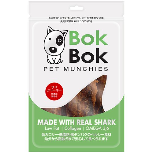 樂天商城 - ルークラン BokBok ボクボク サメジャーキー 150g （犬用おやつ）【ご注文後のキャンセル・返品・交換不可】