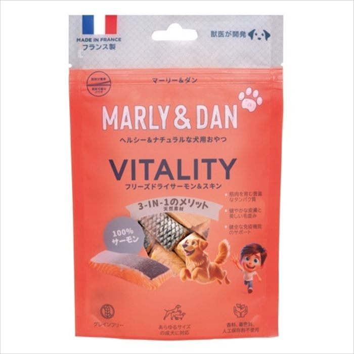 樂天商城 - ピュアサーモンジャパン マーリー＆ダン 犬用 フリーズドライサーモン サーモン＆スキン 50g （犬用おやつ）