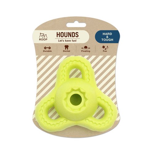 【最大2000円OFFクーポン配布中】 ルークラン ROOP ループハウンズ ブーマー イエロー （犬用おもちゃ）【ご注文後のキャンセル・返品・交換不可】