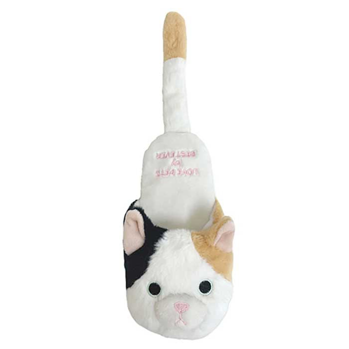樂天商城 - 【最大10％OFFクーポン配布中】 LOVE PETS by BESTEVER ペットトイ スリッパトイ ネコ 三毛猫（猫用おもちゃ） ベストエバージャパン